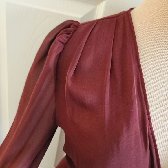 Naked Zebra Elegant Burgundy Jumpsuit S - Picture 5 of 16